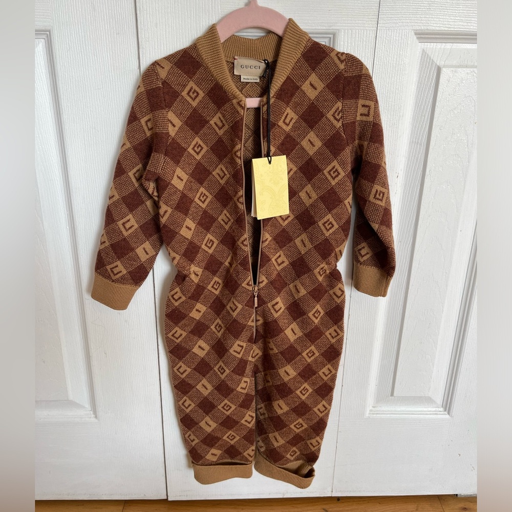 GUCCI Monogram Baby One-piece